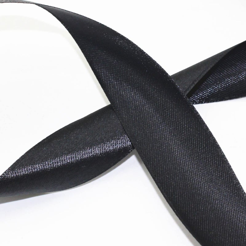 SWTOOL 1" Solid Satin Ribbon 50 Yards Roll for Wedding Details, Sewing Projects, Gift Wrapping, Invitation Embellishments and Crafting Projects Etc (Black) - Image 4